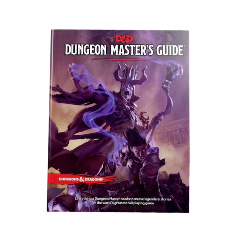 D&D Dungeon Master’s Guide 5th Edition hardcover with detailed fantasy artwork, essential for RPG enthusiasts