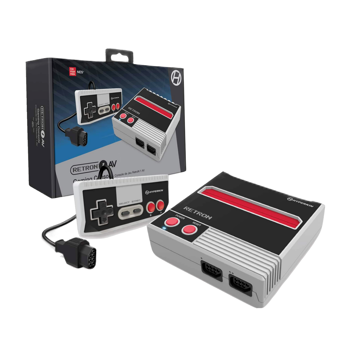 Buy Retron NES Console | New, classic gaming system in sleek black, plug-and-play ready for retro fans