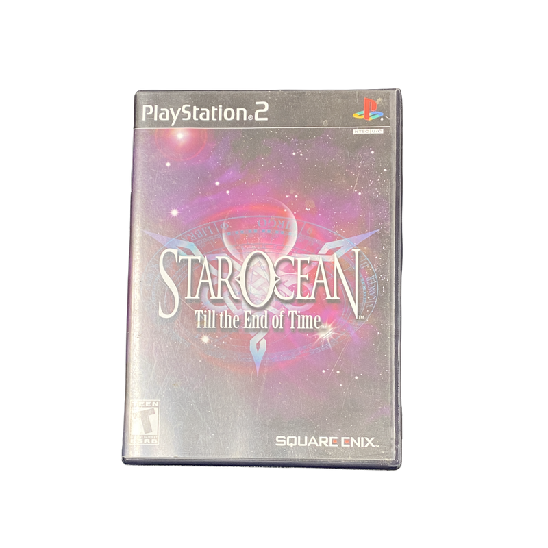 Star Ocean: Till the End of Time PS2 game, classic RPG, blue cover art, rated G for all audiences
