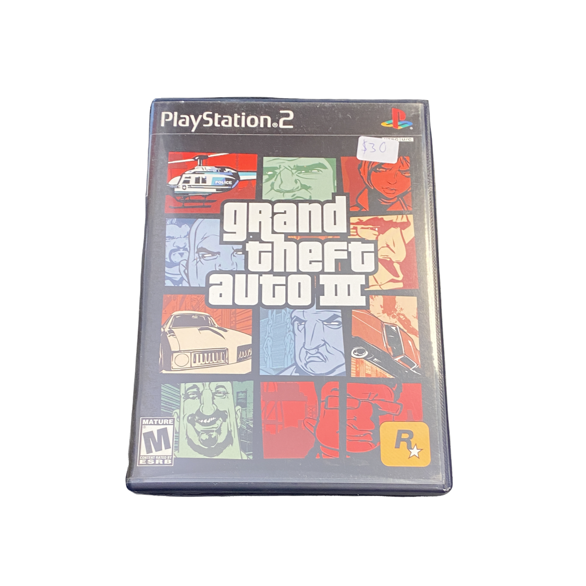Grand Theft Auto III PS2 classic action-adventure game, iconic cityscape cover art, for PlayStation 2 enthusiasts
