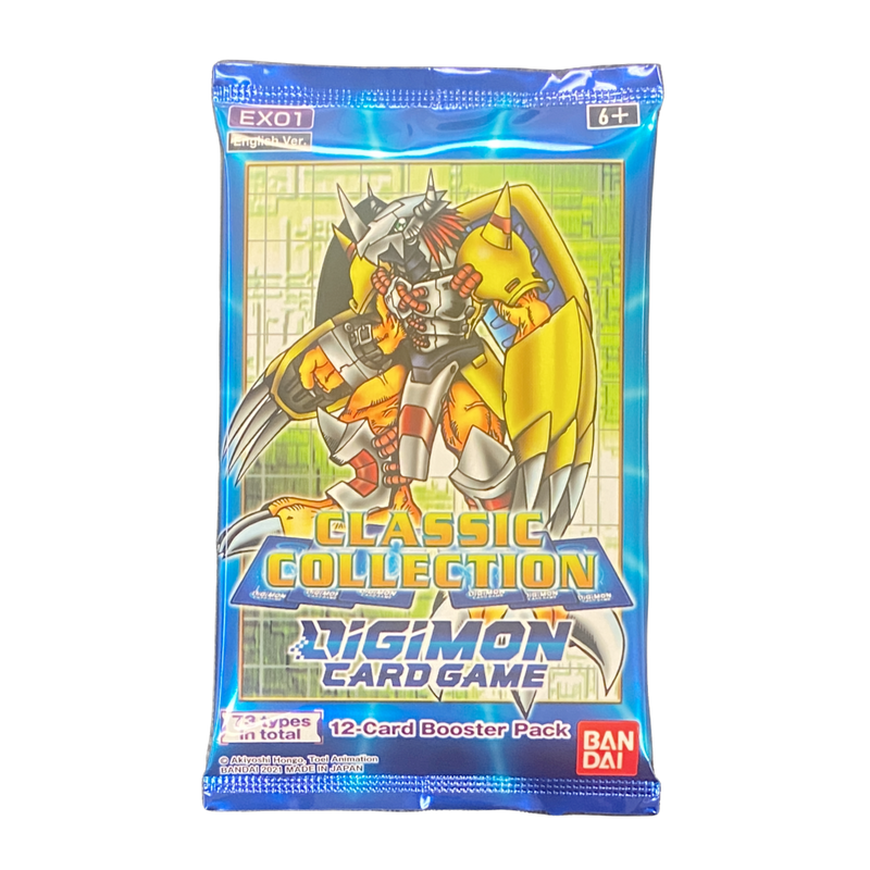 New Digimon TCG Classic Collection Booster Pack, rare cards, collector's choice, sealed package