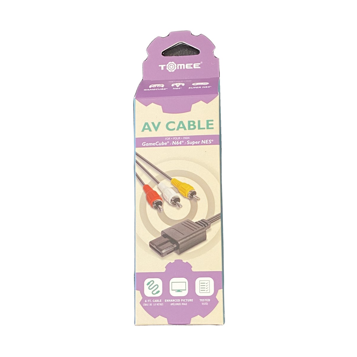 Buy now: Assorted Tomee AV Cables for Retro Consoles, new, durable, for improved gaming experience, multi-console compatib...