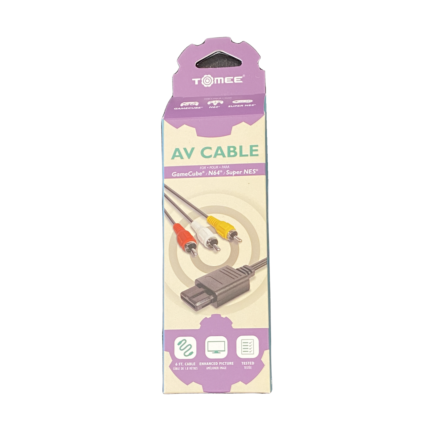 Buy now: Assorted Tomee AV Cables for Retro Consoles, new, durable, for improved gaming experience, multi-console compatib...