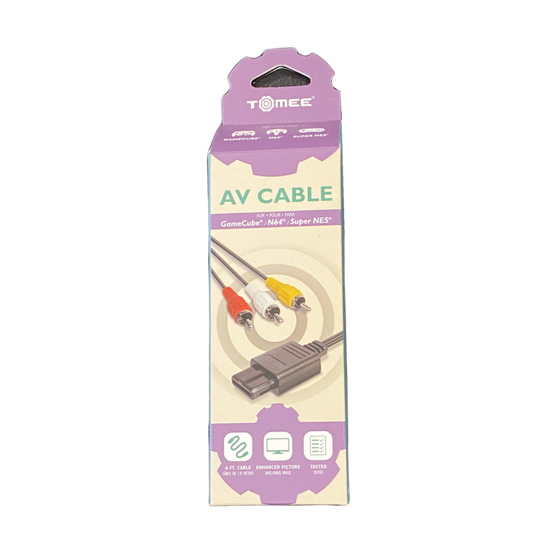 Buy now: Assorted Tomee AV Cables for Retro Consoles, new, durable, for improved gaming experience, multi-console compatib...