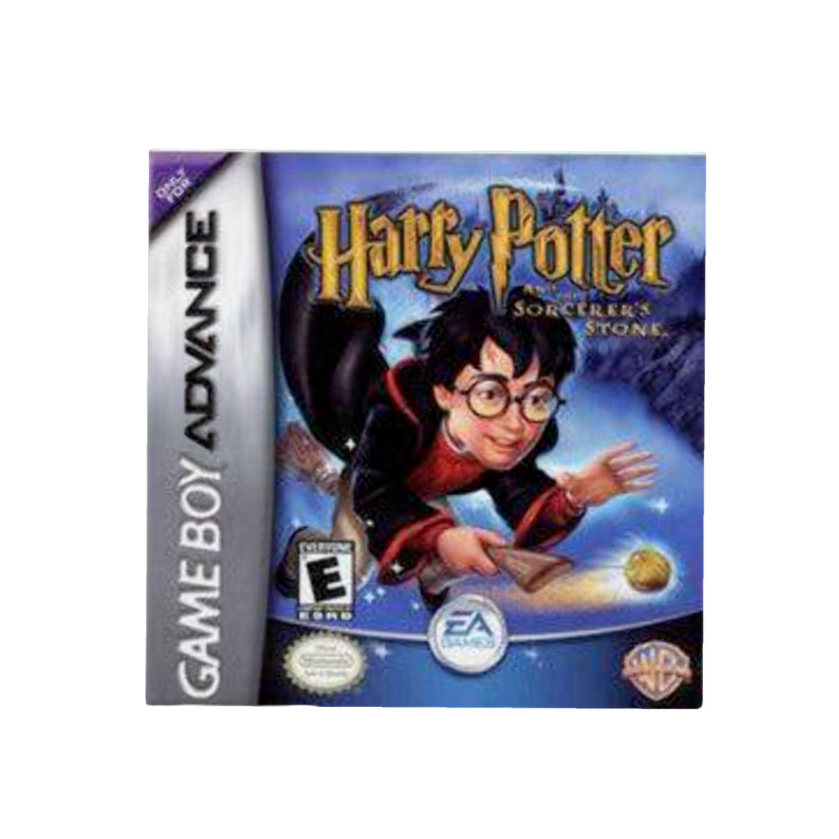 Harry Potter and the Philosopher’s Stone GBA game cartridge, vintage collectible, vibrant cover art