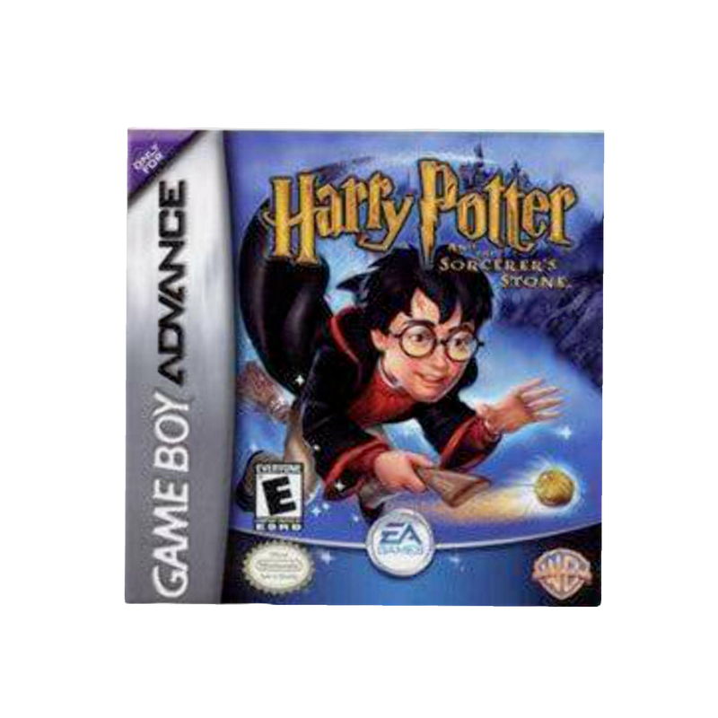 Harry Potter and the Philosopher’s Stone GBA game cartridge, vintage collectible, vibrant cover art