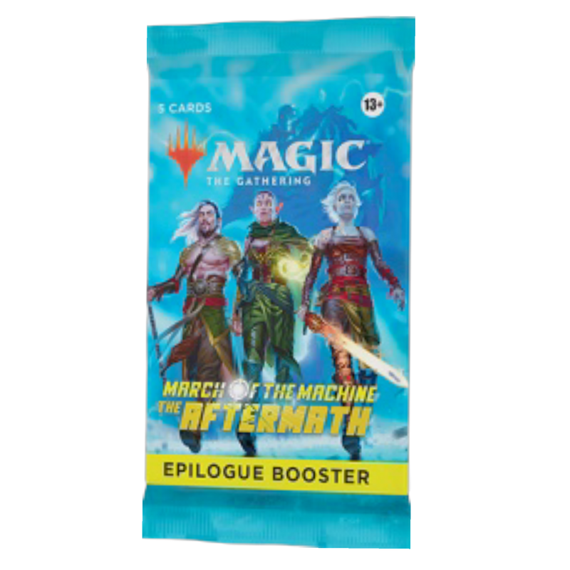 MTG March of the Machine Aftermath Epilogue Booster Pack, new and sealed, collectible card game expansion pack
