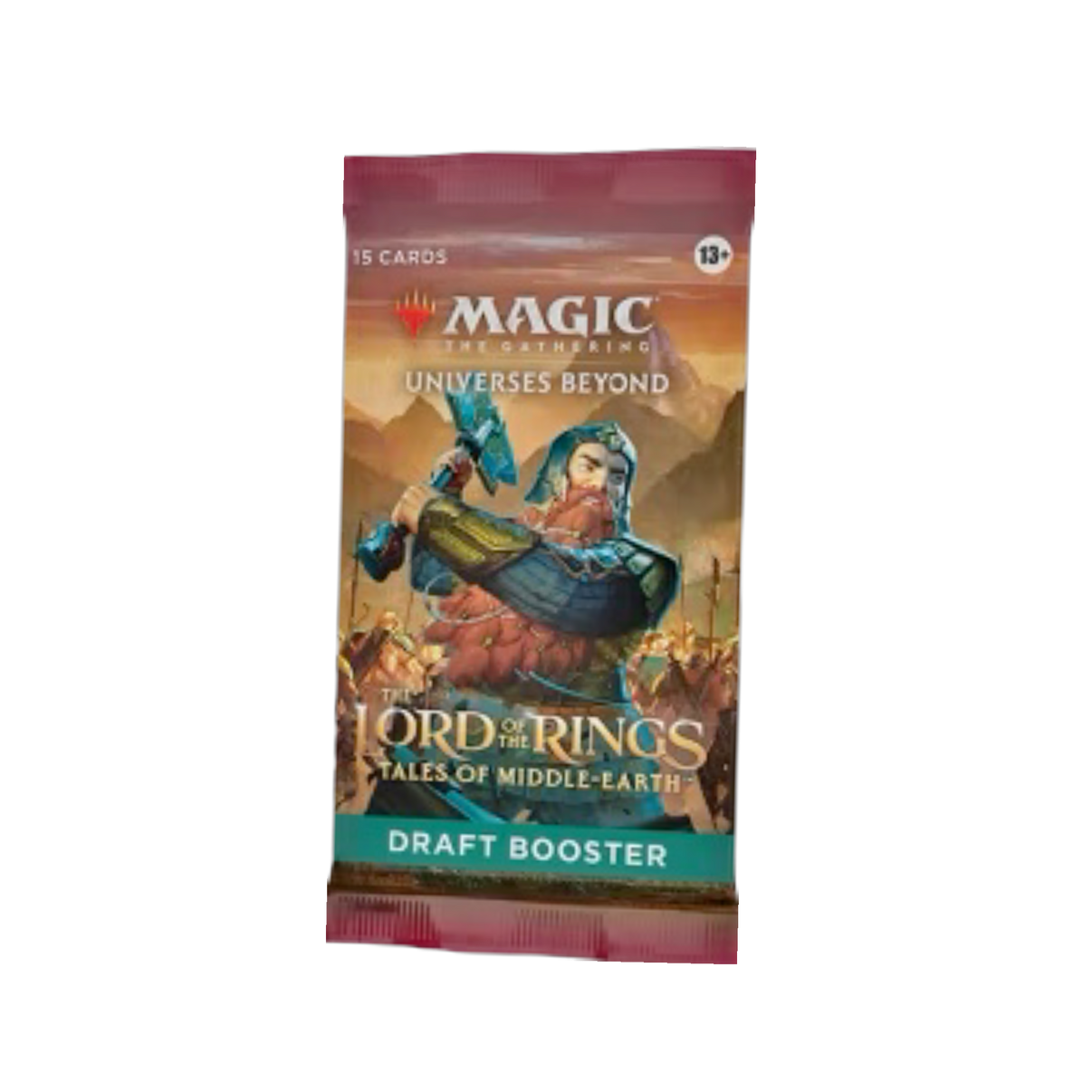 New Magic Lord of the Rings Booster Pack for Draft play, featuring exclusive LOTR artwork and cards
