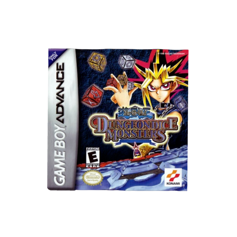 Dungeon Dice Monsters GBA game cartridge, vintage strategy board game, collectible item