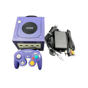 Black Gamecube Console and Controller Bundle with 2 controllers, vintage gaming system for collectors