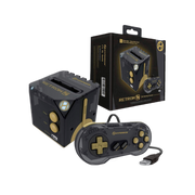 Buy now: Retron Square Gameboy Advance Emulator Console in sleek black, portable gaming device for classic games