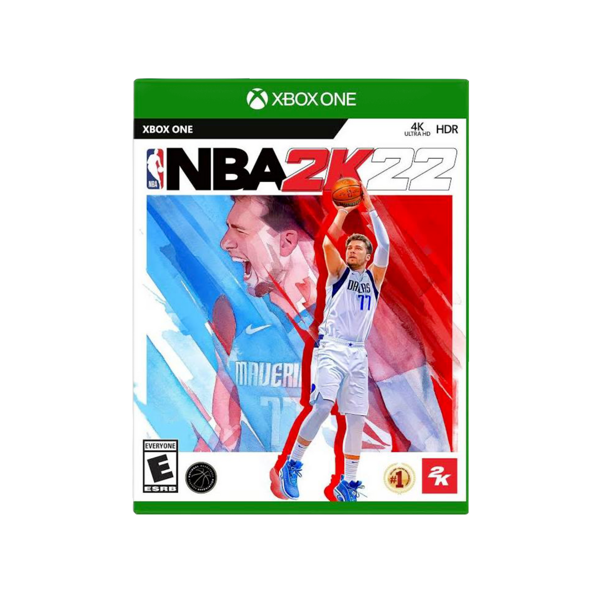NBA 2K22 XBOX One game cover featuring latest roster updates and realistic graphics for basketball enthusiasts