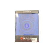 Black Official Alcove Flip 100 Card Deck Box in leatherette for Magic the Gathering players, secure magnetic closure