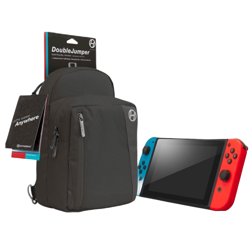 Buy now Double Jumper Switch Travel Bag | New, waterproof nylon, compact size, black, with adjustable straps and multiple ...