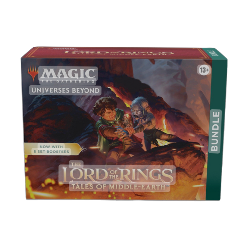 Buy now Magic Lord of the Rings Bundle, new collectible card game set, featuring exclusive LOTR artwork, limited edition