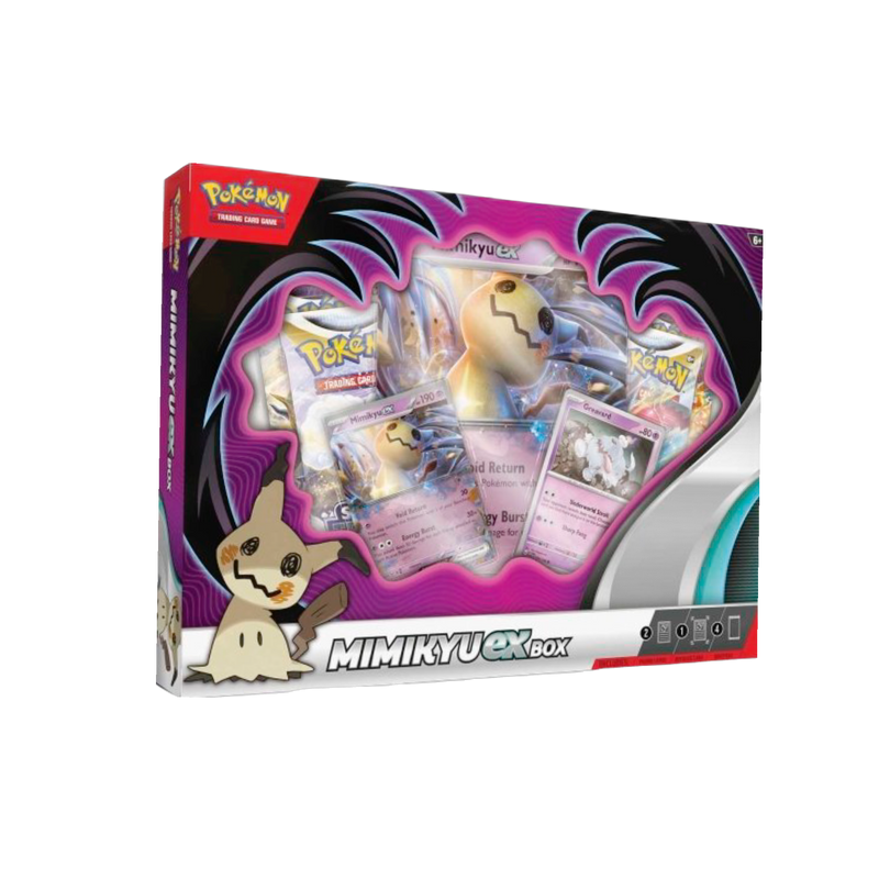 New Mimikyu Ex Box Set Pokemon collectible, featuring exclusive cards and artwork, perfect for fans and collectors
