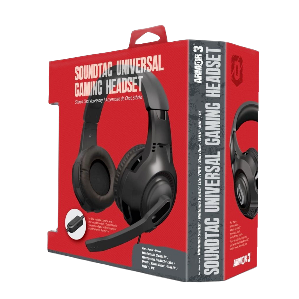 Buy now Soundtac Universal Gaming Headset | New, black, noise-canceling, comfortable over-ear design for gamers