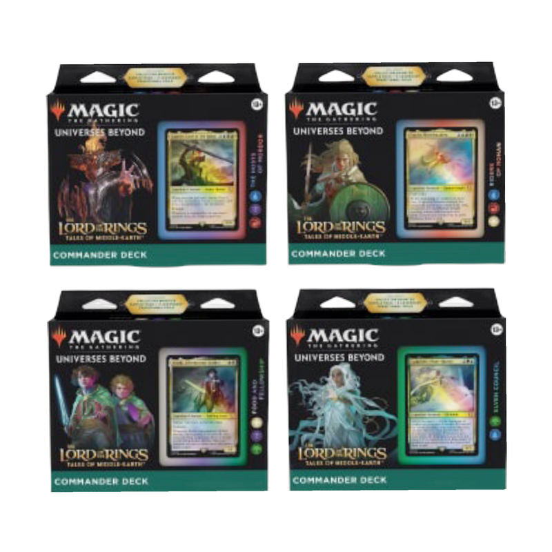 New Magic Lord of the Rings Commander Deck MTG, collectible card game set, fantasy-themed