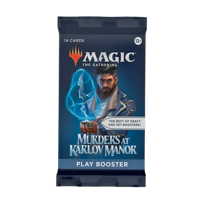 Magic the Gathering "Murders at Karlov Manor Booster Pack" featuring exclusive cards for strategic play