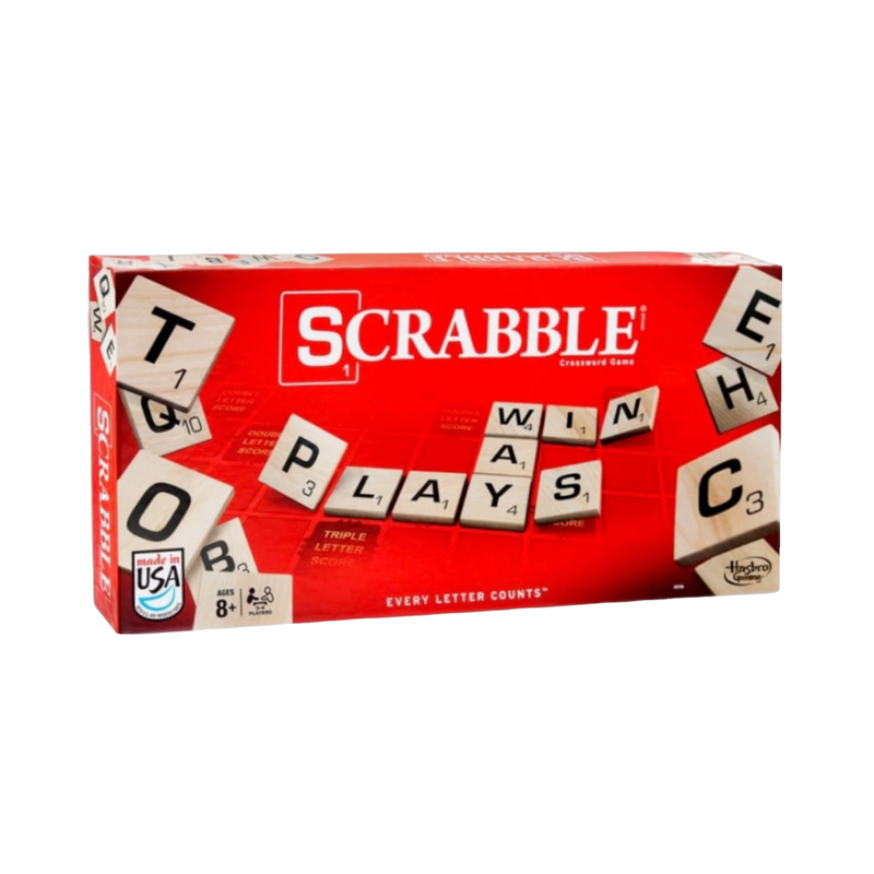 Buy Scrabble | New board game, classic family word game with wooden tiles, for ages 8+ in original packaging
