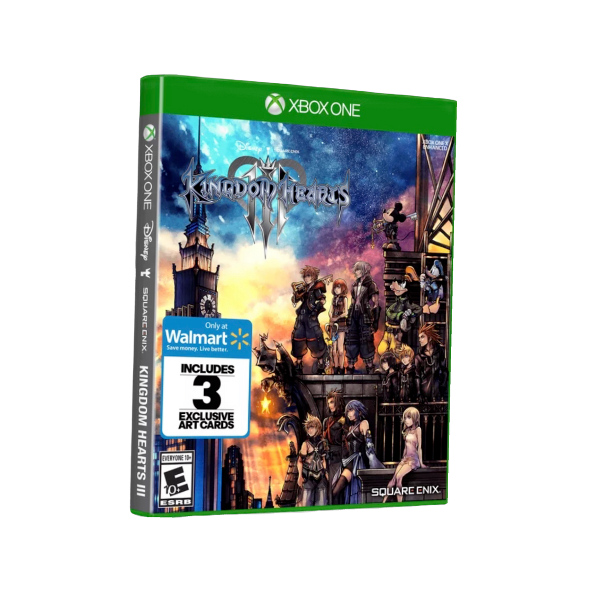 Kingdom Hearts 3 XBOX One game, fantasy RPG adventure, vibrant graphics, for teens
