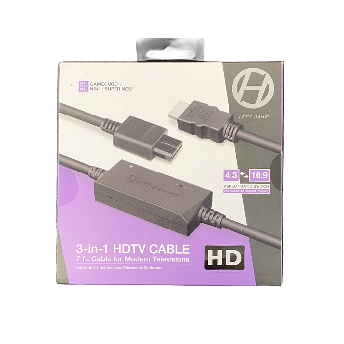 HDMI Adapter Cable for SNES/N64/Gamecube | New
