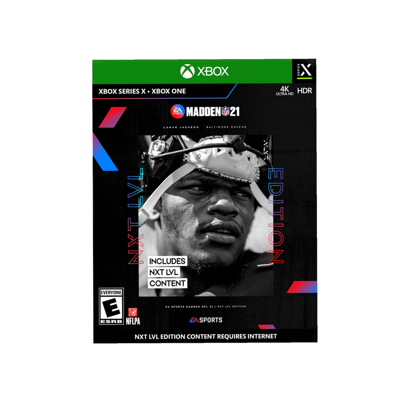 Madden 21 XBOX One video game, latest NFL football simulation, realistic graphics, for sports enthusiasts