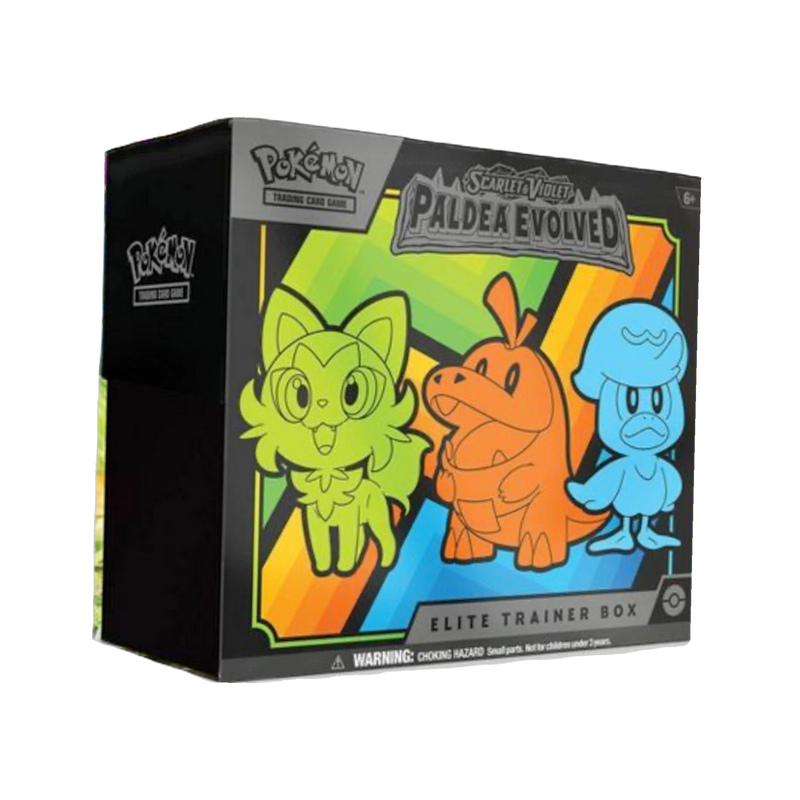 Buy new Paldea Evolved Elite Trainer Box Pokemon TCG, featuring exclusive cards & accessories in vibrant packaging for col...