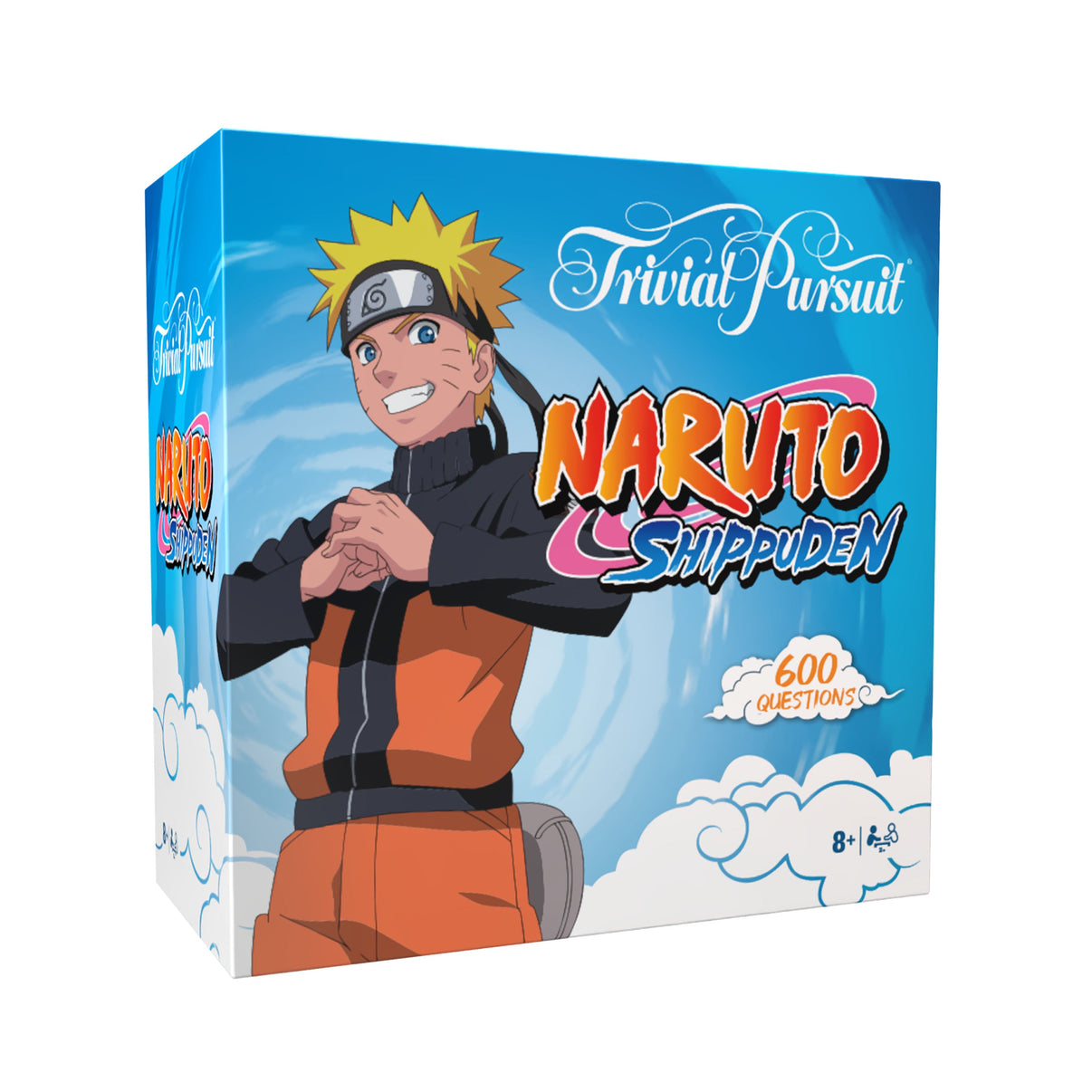 Trivial Pursuit: Naruto Edition board game – new, Naruto-themed trivia with questions, tokens, and game board.