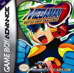 Mega Man Battle Chip Challenge GBA, vintage action-packed video game for Game Boy Advance, collectible edition