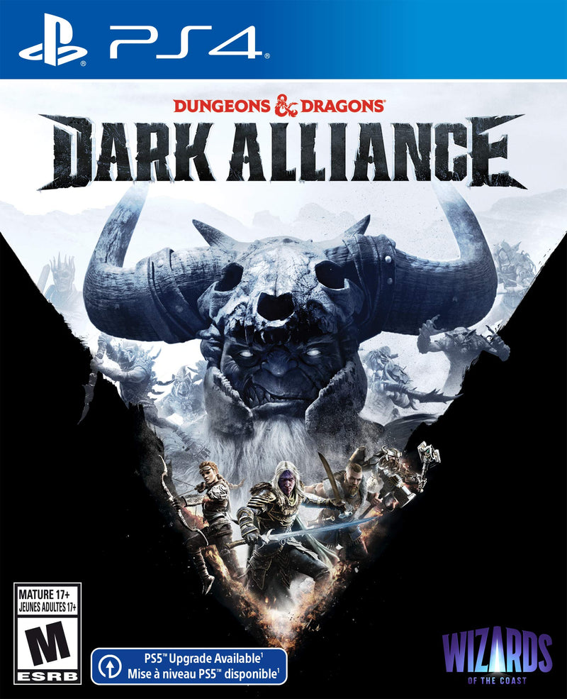 Dungeons & Dragons: Dark Alliance PS4 game, action RPG fantasy adventure, multiplayer mode available