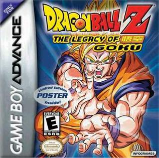 Dragonball Z The Legacy Of Goku GBA game cartridge, vintage action RPG for Game Boy Advance collectors