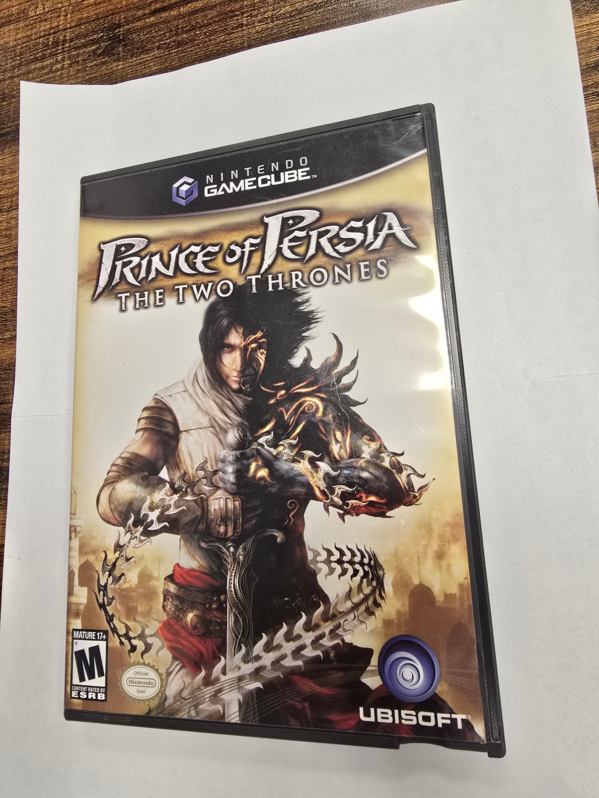 Prince of Persia: The Two Thrones for GameCube – action-adventure video game, classic installment.
