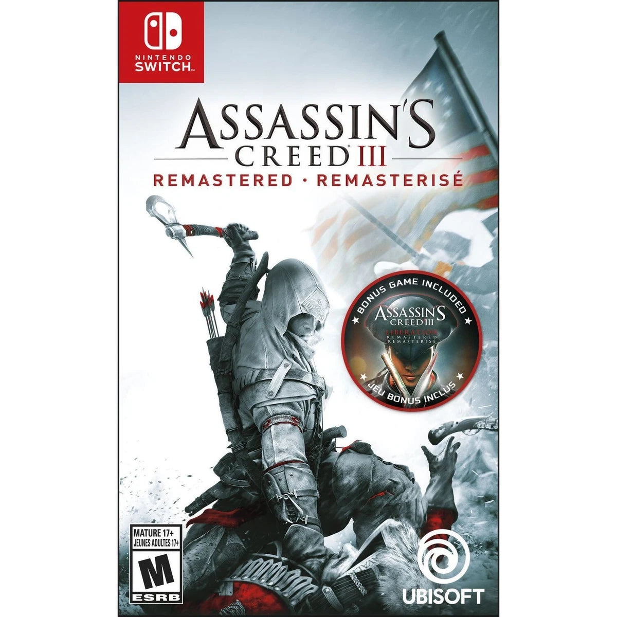 Assassin's Creed 3 Remastered for Switch: enhanced graphics, portable gameplay, action-adventure classic