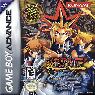 Yugioh World Championship 2004 GBA game cartridge, vintage collectible for Nintendo Game Boy Advance