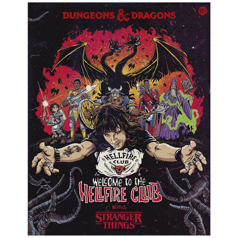 D&D Stranger Things Welcome To HellFire Edition board game, limited collector's item, fantasy adventure theme