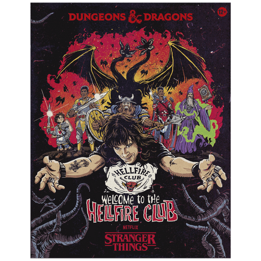 D&D Stranger Things Welcome To HellFire Edition board game, limited collector's item, fantasy adventure theme