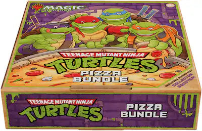Magic The Gathering TMNT Pizza Bundle | New, collectible MTG set with Teenage Mutant Ninja Turtles theme and pizza-inspire...