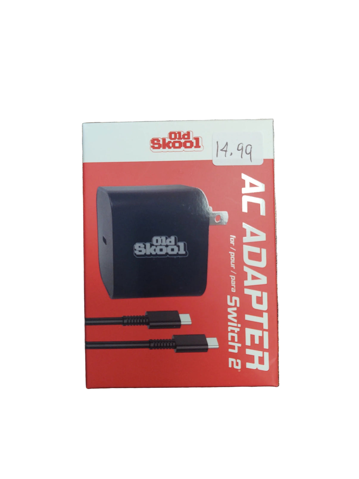 Switch 2 AC Adapter - USB-C power supply for Switch 2, 45W fast charging, portable, safe.