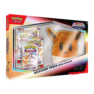 New Prismatic evolution Accessory Pouch Special Collection Pokemon, vibrant multi-color, durable fabric, zippered, compact...