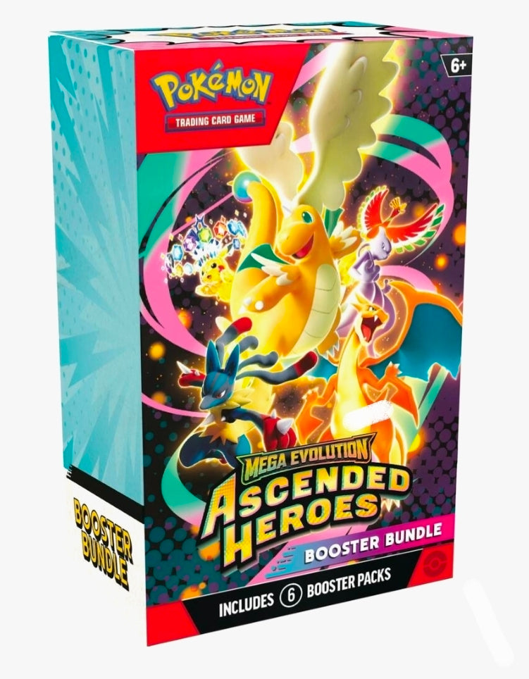 Ascended Heroes Booster Bundle for Pokemon (New) — includes booster packs, accessories and exclusive items.