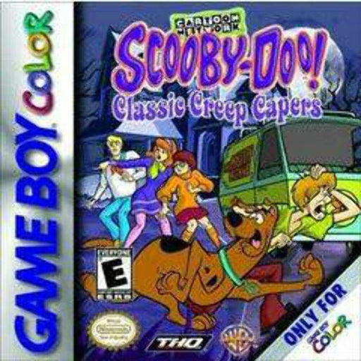 Scooby-Doo Classic Creep Capers GBC game cartridge, vintage mystery adventure for Game Boy Color, collectible edition