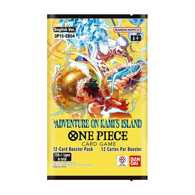 Op15 Adventure On Kami's Island Booster Pack - New One Piece card set with randomized boosters and rare cards.