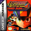 Megaman Battle Network series GBA cartridge, vintage action RPG game, vibrant cover art, collectible item