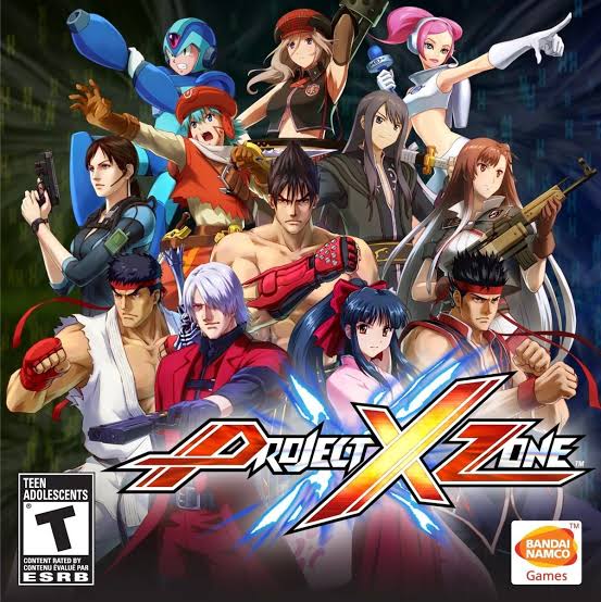 Project X Zone video game: crossover fighting title featuring characters from Capcom, Sega, and Bandai Namco.
