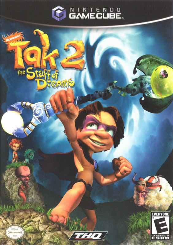 Tak 2 The Staff Of Dreams Gamecube, vibrant action-adventure game for family-friendly gaming enthusiasts