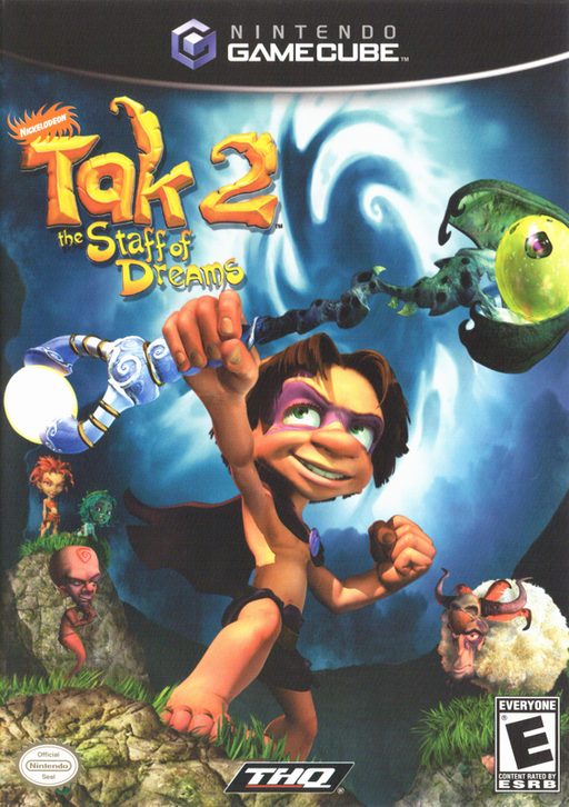 Tak 2 The Staff Of Dreams Gamecube, vibrant action-adventure game for family-friendly gaming enthusiasts