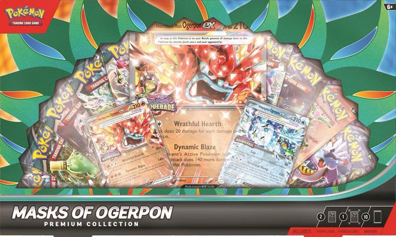 New Mask Of Ogerpon Premium Collection Pokemon, limited edition, holographic card, mint condition