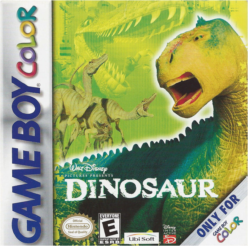Disney's Dinosaur GBC game cartridge, vintage collectible for Game Boy Color, family-friendly adventure game
