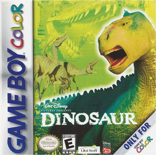 Disney's Dinosaur GBC game cartridge, vintage collectible for Game Boy Color, family-friendly adventure game